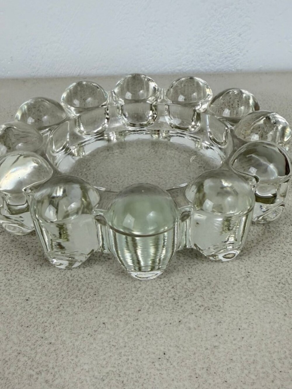 Clear Glass Ashtray - Trinket Bowl β Vintage Home Decor Item - 1960s glassware